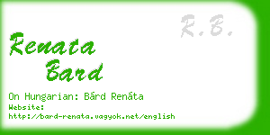 renata bard business card